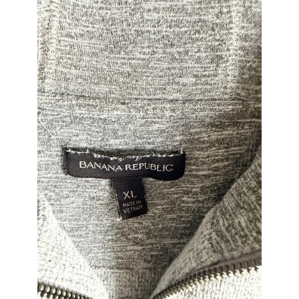 Banana Republic Men's XL 1/4 Zip Hoodie Pullover Knit Performance Tech